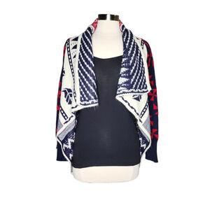 Truluv Cardigan Sweater Red White Blue Youth Size 14